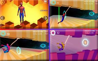 Spinne reitet fliegenden Super Feuer Seil Held Man Screenshot 2