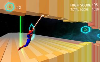 Spinne reitet fliegenden Super Feuer Seil Held Man Screenshot 3