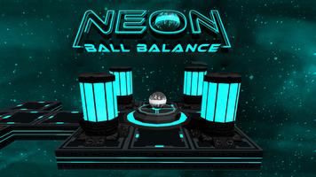 Ball Balance Neon Plakat
