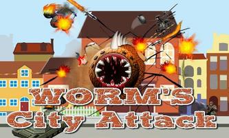 Worm’s City Attack Game Affiche