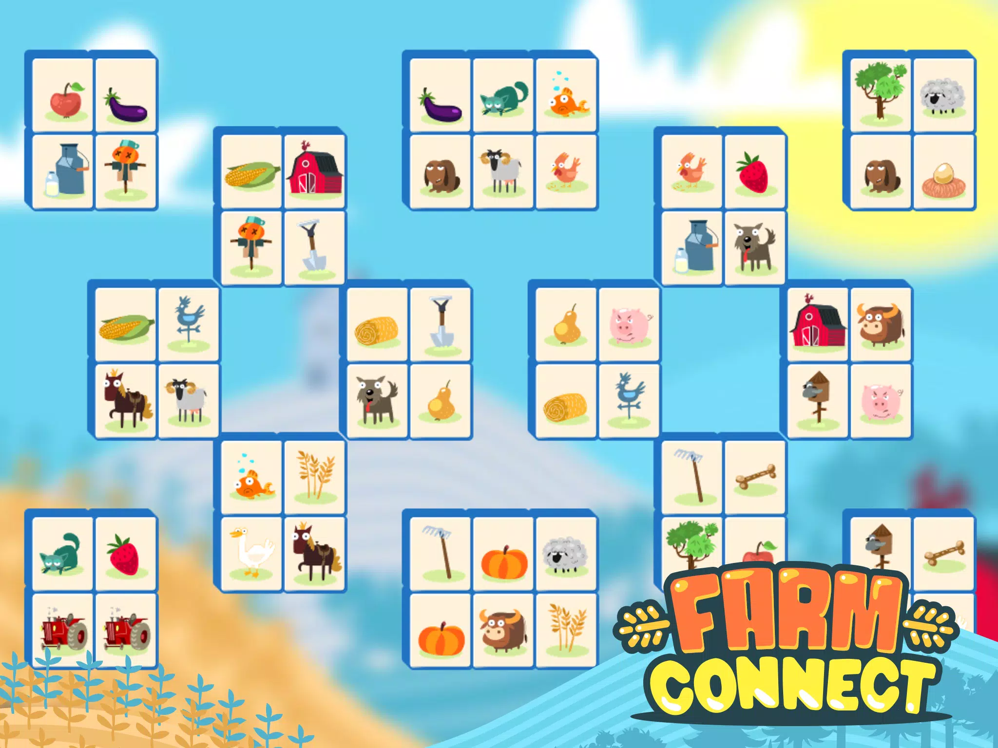 Play Farm Connect 2 Mahjong free online game