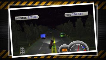 2 Schermata moto traffic night racing 3d