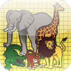 Slide puzzle animals-icoon