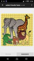 Slide puzzle animals-poster