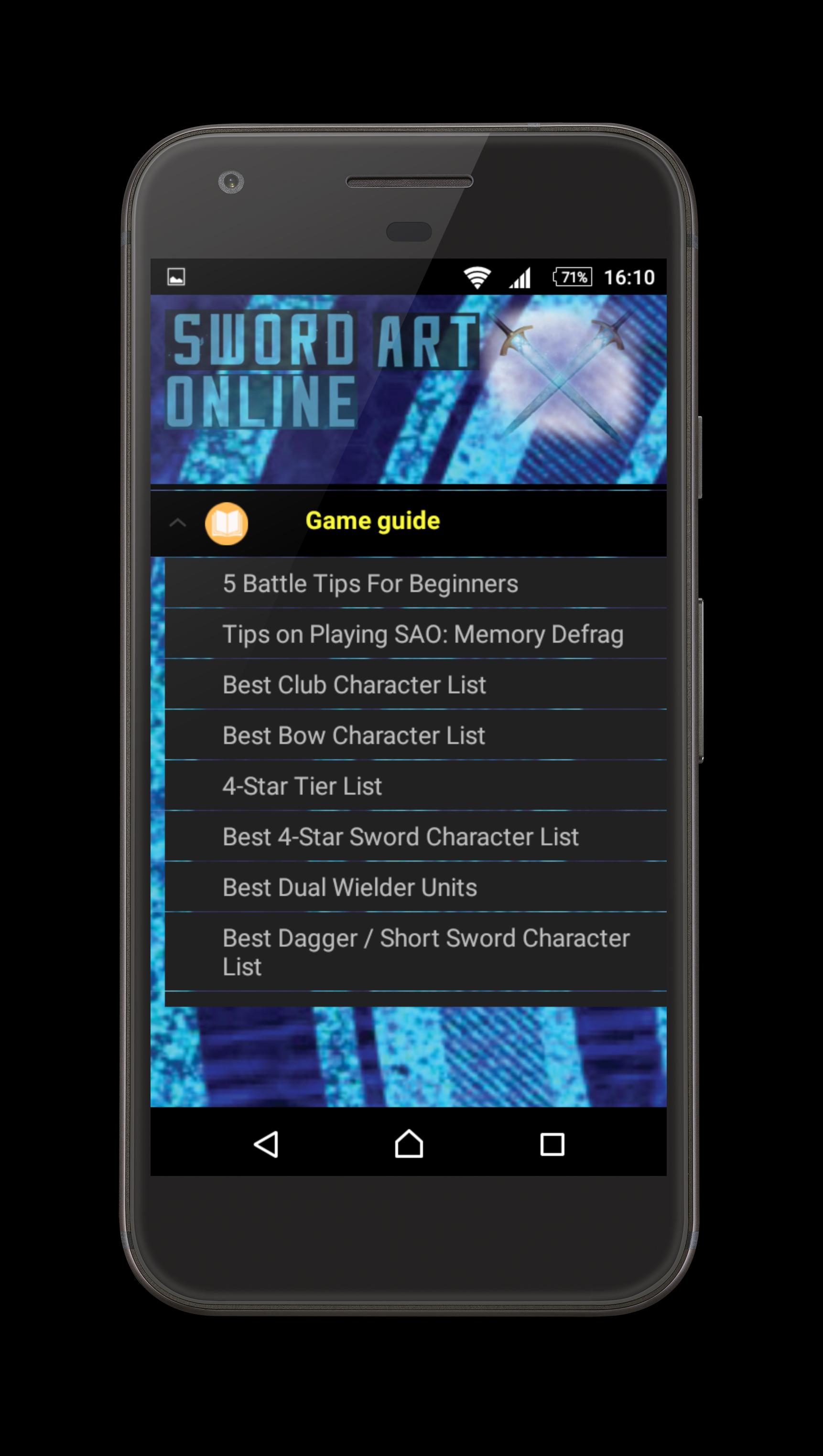 Guide Sword Art Online Game For Android Apk Download