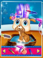 Puppy hair salon - pet games Affiche