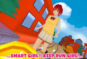 Anime Girl Subway Train Run screenshot 1