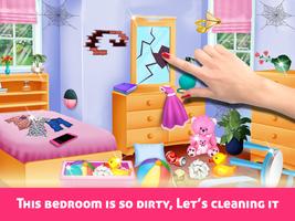 House Cleaning - Home Cleanup Girls Games Ekran Görüntüsü 1