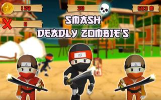 Ninja &  Shaolin Zombies Clash screenshot 2