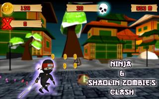 Ninja &  Shaolin Zombies Clash screenshot 3