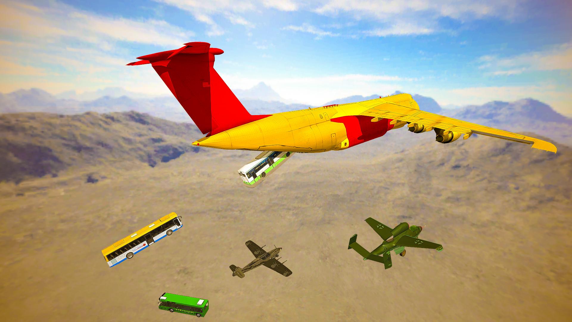 Car Jump Into Airplane Cargo Plane Car Stunts For Android Apk Download - plane testing free fly roblox