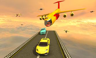 Saut de voiture dans avion: avion cargo Car Stunts Affiche