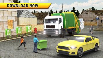 Real Garbage Truck Driving Simulator Game syot layar 1