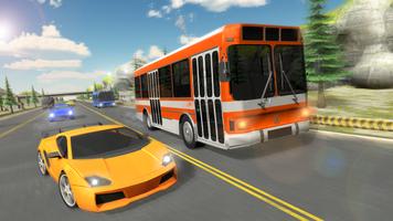 Racing In Bus: Real Highway Traffic Screenshot 1