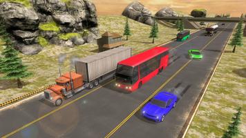 Racing In Bus: Real Highway Traffic capture d'écran 2