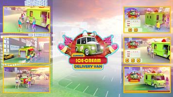 Summer Ice Cream Delivery Van poster