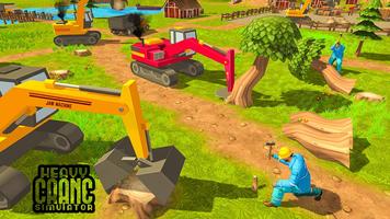 Heavy Excavator Crane Builder screenshot 1