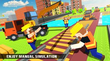 Train Track Builder & Craft 3D پوسٹر