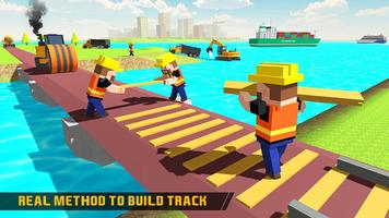 1 Schermata Train Track Builder & Craft 3D