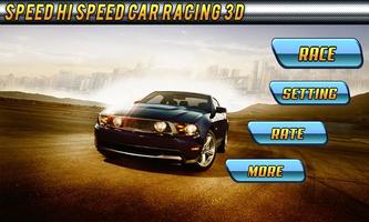 Speed Hi Speed Fast Racing 3D-poster