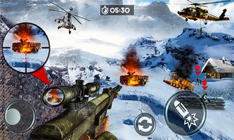 Army Commando Winter Mountain Survival Mission 3D Ekran Görüntüsü 2