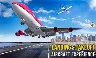 Самолет Pilot Simulator - Полет самолета 3D игры постер