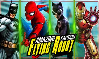 Amazing Flying Robot Captain : City Rescue Battle poster