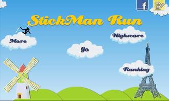 StickMan Running Affiche