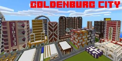 GoldenBurg City Map MCPE capture d'écran 1