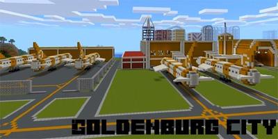 GoldenBurg City Map MCPE capture d'écran 2