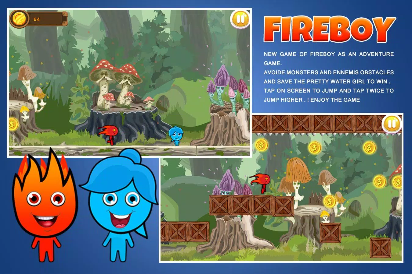 Fire Boy and Water Girl - Dark Star Temple APK for Android Download