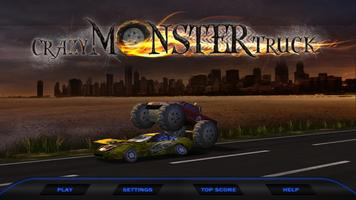 Crazy Monster Truck Smasher Affiche