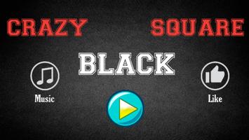 Crazy Black Square الملصق