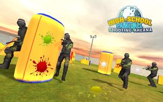 High School Paintball Shooting Arena : FPS Game capture d'écran 1