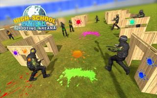 High School Paintball Shooting Arena : FPS Game capture d'écran 2