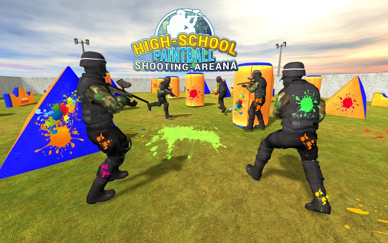 High School Paintball Shooting Arena : FPS Game screenshot 5.