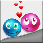 Lovely balls : Play the draw luv dots draw game আইকন