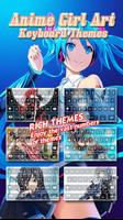 Anime Girl Art Keyboard Themes capture d'écran 1