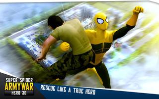 Super Spider Army War Hero 3D Affiche