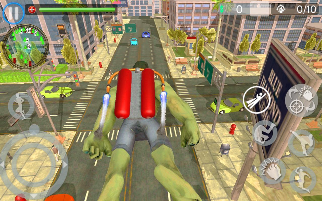 Increíble Monster Flying Hero City Battle Para Android Apk - super her#U00f3is salvaram a cidade roblox mad city