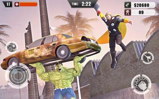 Super Hammer Hero: Justice Squad City League War capture d'écran 1