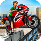 Roof MotorBike Stunts Rider 3D иконка