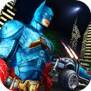 Flying Bat Superhero Robot Car Wars APK