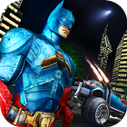 Flying Bat Superhero Robot Car Wars icon