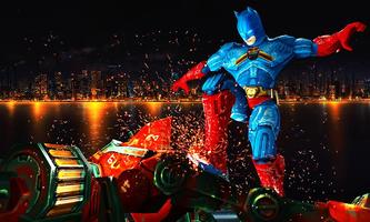 Flying Bat Superhero Robot Car Wars ảnh chụp màn hình 3