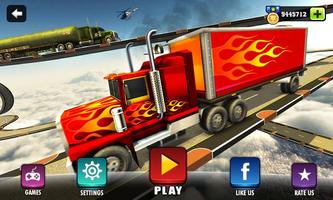 Impossible 18 wheeler Truck Driving Tracks Affiche