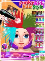 Funky Kids Hair Style - Salon تصوير الشاشة 1