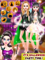 Halloween Girl Costume Party Affiche