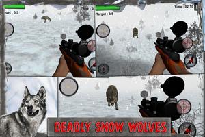 Ultimate Snow Wolf Hunter: Atirador de combate mo imagem de tela 1