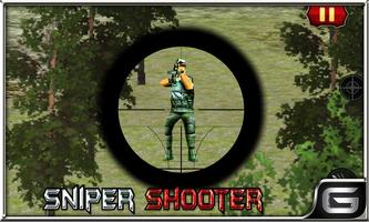 Jungle Sniper shooting: 3D Affiche